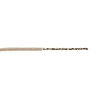 Alpha Wire Premium Series White Hook Up Wire 20 AWG 10/0.25 mm Core Strands 30 m Polyvinyl Chloride 3053 WH005