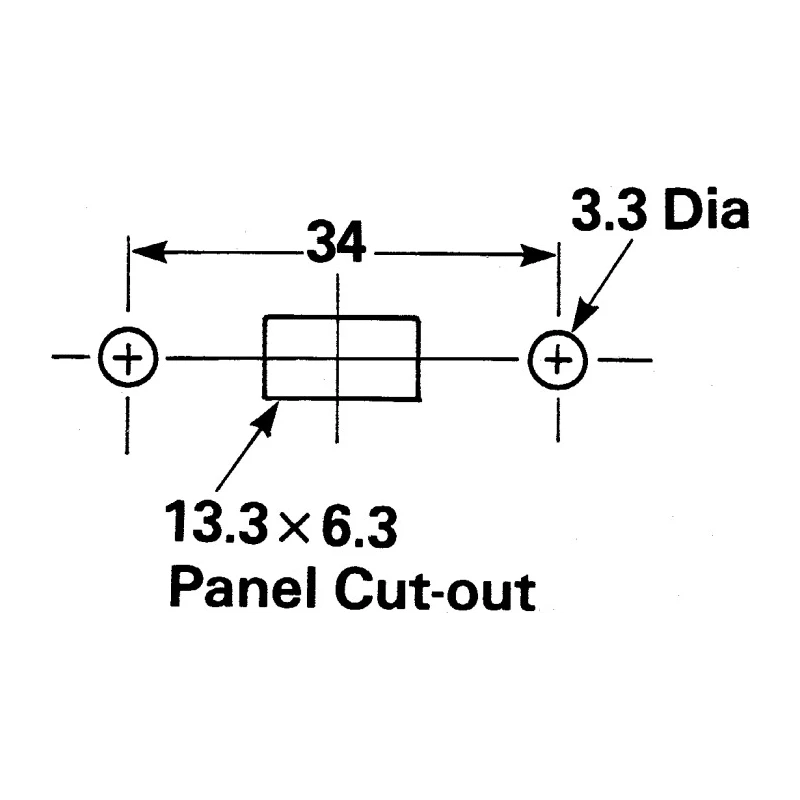 Arcolectric (Bulgin) Ltd Panel Slide Switch DPDT 16A 250V AC Nylon Actuator T22205BABE