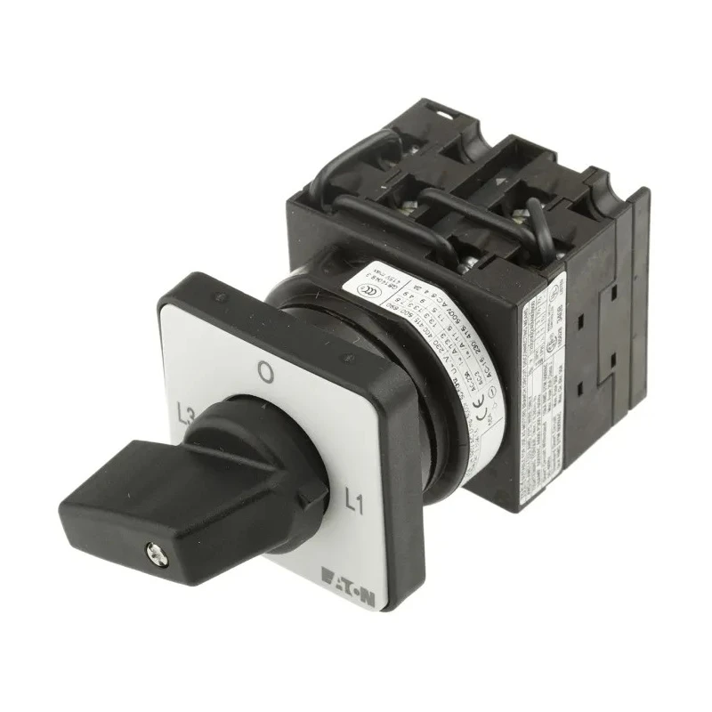 Eaton 4 Position 90° Rotary Knob Actuator Cam Switch 3 Pole 20A 48mm x 48mm x 100mm 78819011 T0-3-8048/E/EZ-P1(RS332-234)
