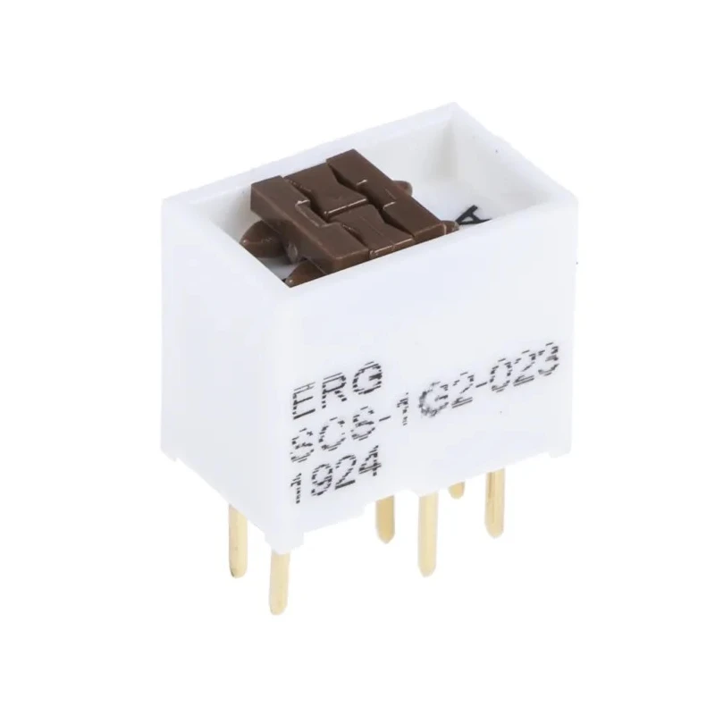 ERG Slide Rotary Coded DIP Switch Through Hole Mount Actuator Slide SCS 1G2 023 STD