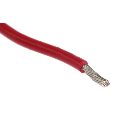 Alpha Wire Premium Series Red Hook Up Wire 16 AWG 26/0.25 mm Core Strands 30 m Polyvinyl Chloride 3057 RD005