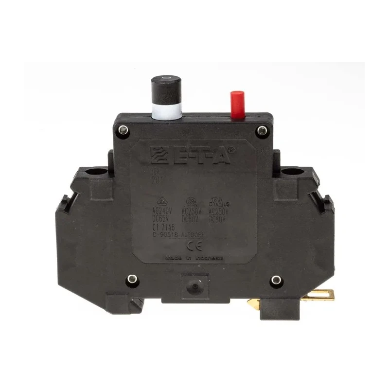 ETA Thermal Magnetic Circuit Breaker 10A Current Rating 1-Pole DIN Rail Mount 201 Series 201-10A