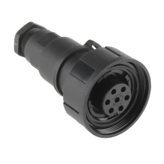 Bulgin Circular Connector, 7 Contacts, Cable Mount, Standard Buccaneer Series, Socket Female, IP68, Threaded, 5A PX0745/S