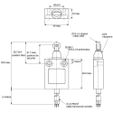 Honeywell Technologies 24CE Series Roller Plunger Limit Switch, 1 NC, IP66, Die Cast Zinc Housing, 240V AC, 3A 24CE31-Y1