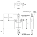 Honeywell Technologies 24CE Series Roller Plunger Limit Switch, 1 NC, IP66, Die Cast Zinc Housing, 240V AC, 3A 24CE31-Y1