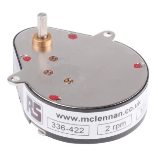 McLennan Servo Supplies Ovoid Gearbox, 125:1 Gear Ratio, 0.8 Nm Maximum Torque, 40rpm Maximum Speed P5-G23L82