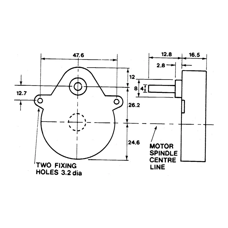 McLennan Servo Supplies Ovoid Gearbox, 125:1 Gear Ratio, 0.8 Nm Maximum Torque, 40rpm Maximum Speed P5-G23L82