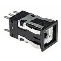 Honeywell Technologies AML21 Series Front Panel Mount Black Rectangular Momentary Push Button Switch DPDT IP67 AML21CBA2AD