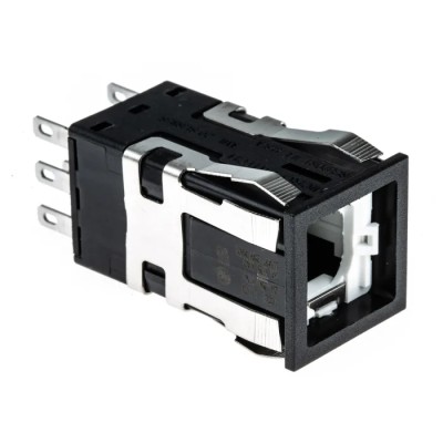 Honeywell Technologies ALM21 Series Push Button Switch, Front Panel Mount Black, DPDT, IP67 AML21