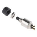 APEM 9000 Series Miniature Momentary Push Button Switch, Panel Mount, 4.2 mm Cutout, SPST, 30 V dc, Black 9533CD+U572