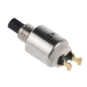 APEM 9000 Series Miniature Momentary Push Button Switch, Panel Mount, 4.2 mm Cutout, SPST, 30 V dc, Black 9533CD+U572