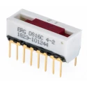 ERG Slide Rotary Coded DIP Switch Through Hole DS16C 04 02 STD, 2A @ 240Vac, 18mΩ Contact Resistance