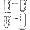 ERG Slide Rotary Coded DIP Switch Through Hole DS16C 04 02 STD, 2A @ 240Vac, 18mΩ Contact Resistance