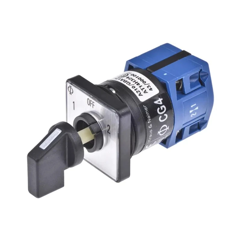 Kraus & Naimer 3 Position Rotary Knob Cam Switch Actuator 10A CG4.A210/GBA126.EF