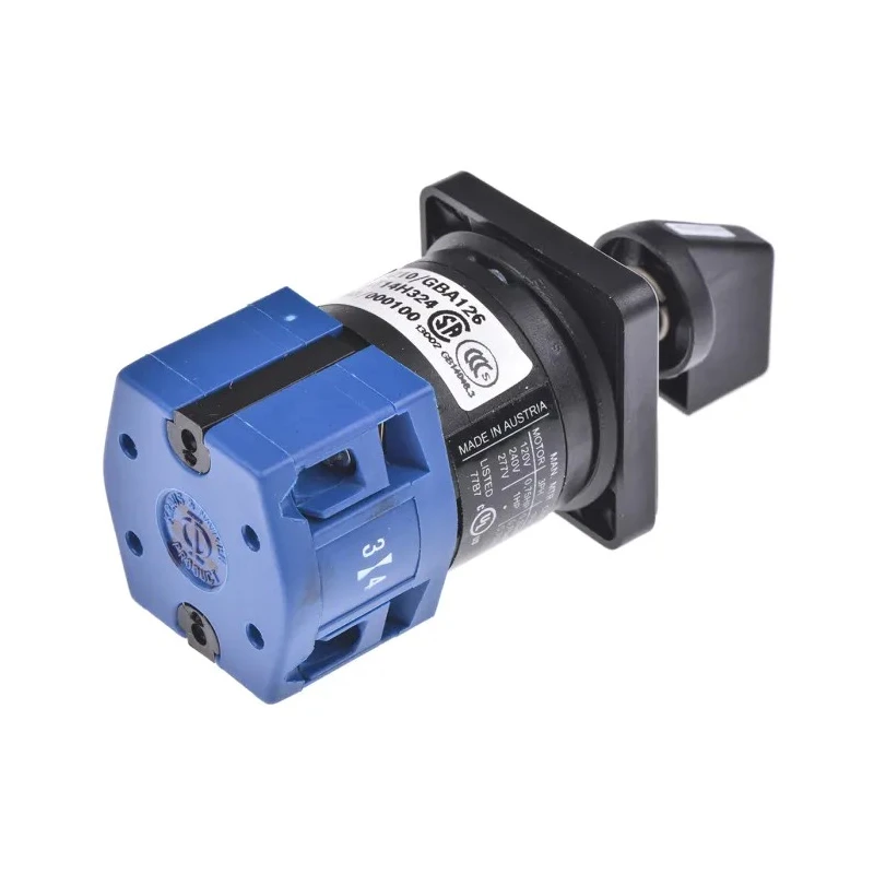 Kraus & Naimer 3 Position Rotary Knob Cam Switch Actuator 10A CG4.A210/GBA126.EF