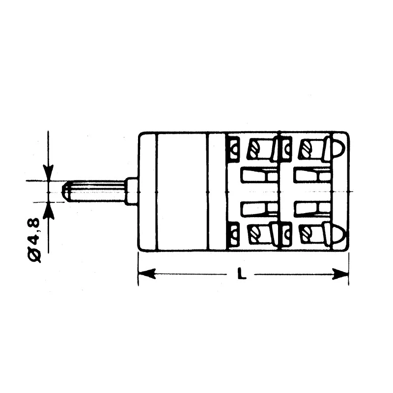 Kraus & Naimer 2 Position Rotary Knob Actuator 10 A CG4.A290/GBA120.EF