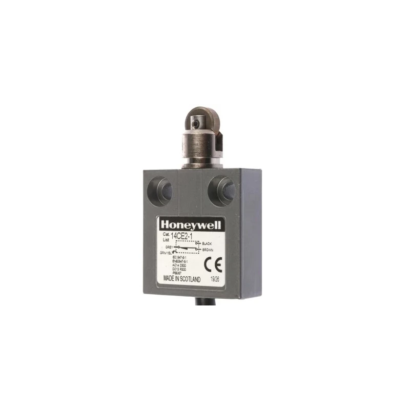 Honeywell Technologies Roller Plunger Limit Switch SPDT, IP66, IP65, IP68, IP67, Die Cast Zinc Housing 14CE2-1