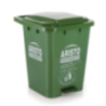 Aristo Plastic Pedal Garbage Waste Green Dustbin