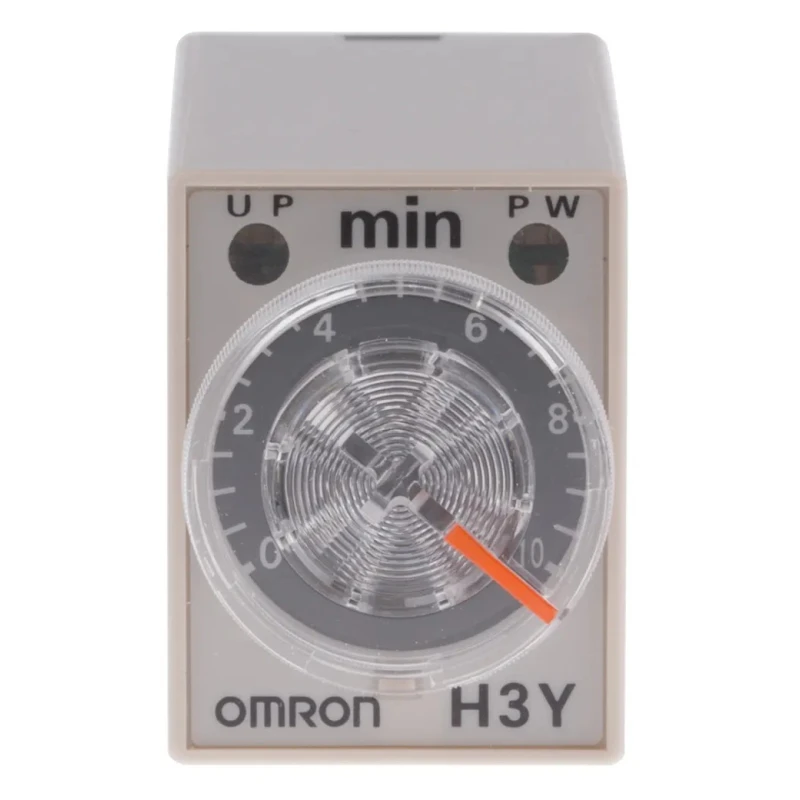 Omron H3Y-4 Series DIN Rail Surface Mount Solid State Timer 24V AC 125V DC 0.5 to 10 min 4-Contact 1-Function H3Y-4 AC24 10M