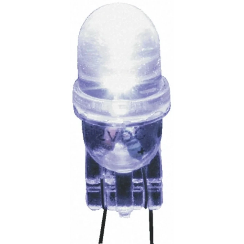 JKL Components White Indicator Lamp, Wedge Base, 10 mm Diameter LE-0503-03W