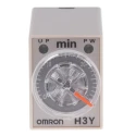 Omron DIN Rail Surface Mount Timer Relay, 4-Contact 4PDT, 125 V dc 24V ac, 1 to 30 min, ON Delay, Plug-In H3Y-4 AC24 30M