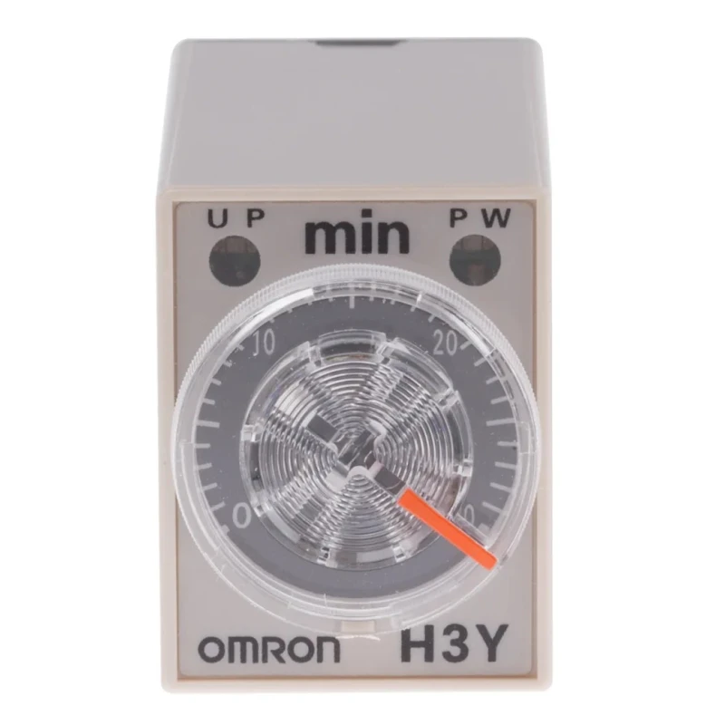 Omron DIN Rail Surface Mount Timer Relay, 4-Contact 4PDT, 125 V dc 24V ac, 1 to 30 min, ON Delay, Plug-In H3Y-4 AC24 30M