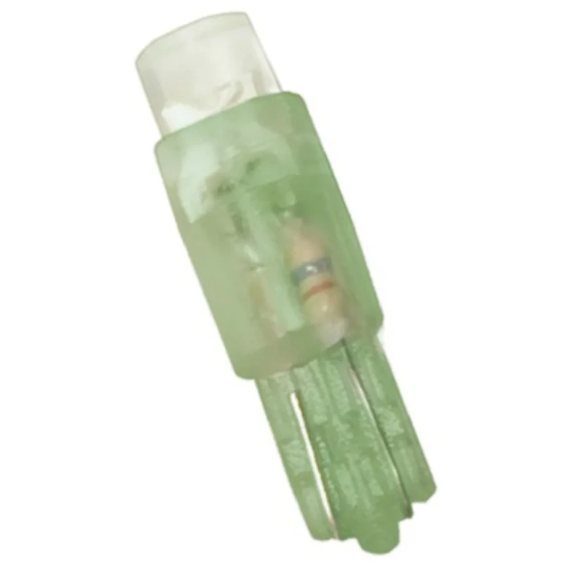 JKL Components Green Indicator Lamp, 12V DC, Wedge Base, 4.5 mm Diameter LE-0504-01G