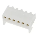Molex KK 254 Series Right Angle Through Hole PCB Socket 6-Contact 1 Row 2.54 mm Pitch 250V 2.5A 38-00-1336
