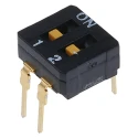 Omron Rotary Coded DIP Switch Through Hole Slide Actuator 100mΩ Contact Resistance A6D-2100