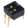 Omron Rotary Coded DIP Switch Through Hole Slide Actuator 100mΩ Contact Resistance A6D-2100