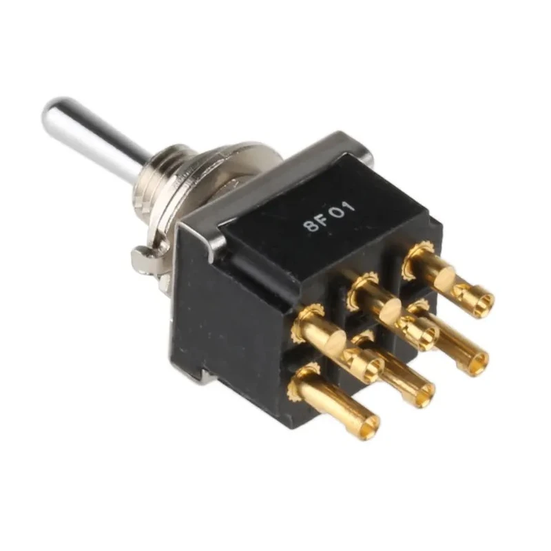 TE Connectivity Toggle Switch Panel Mount On-On-On DPDT Solder Terminal 12 V dc 250 V ac FTPA0904