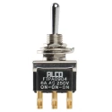 TE Connectivity Toggle Switch Panel Mount On-On-On DPDT Solder Terminal 12 V dc 250 V ac FTPA0904