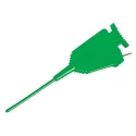 Pomona Green Mini Test Clip 6606-50-V, Brass and Steel Contact Material, Wire Lead 50 cm, France