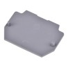 Entrelec FEDR Series Grey Polyamide End Cover for Use with DIN Rail Terminal Blocks 1SNA117318R2300