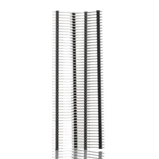 Samtec DW Series Straight Through Hole Pin Header, 50 Contacts, 2.54 mm Pitch, 1 Row, Unshrouded DW-50-14-T-S-1200