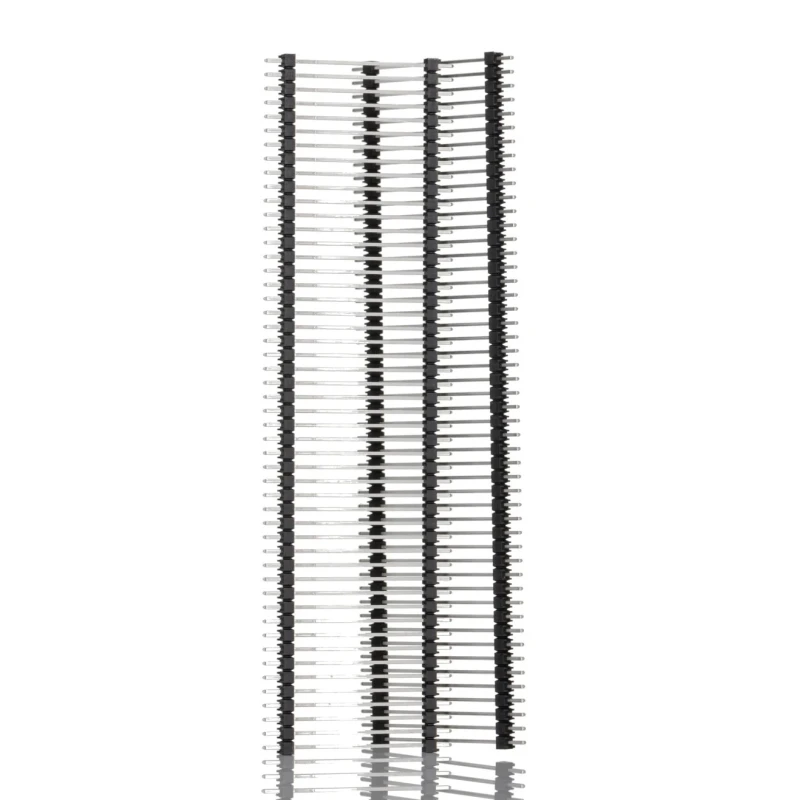 Samtec DW Series Straight Through Hole Pin Header, 50 Contacts, 2.54 mm Pitch, 1 Row, Unshrouded DW-50-14-T-S-1200