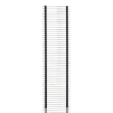 Samtec DW Series Straight Through Hole Pin Header, 50 Contacts, 2.54 mm Pitch, 1 Row, Unshrouded DW-50-14-T-S-1200