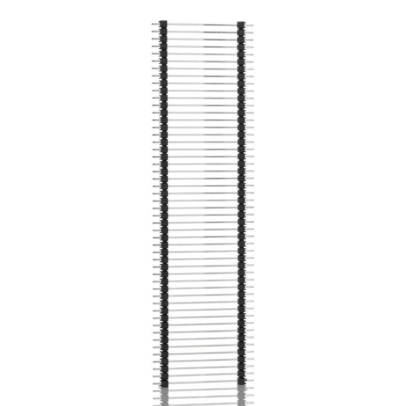 Samtec DW Series Straight Through Hole Pin Header, 50 Contacts, 2.54 mm Pitch, 1 Row, Unshrouded DW-50-14-T-S-1200