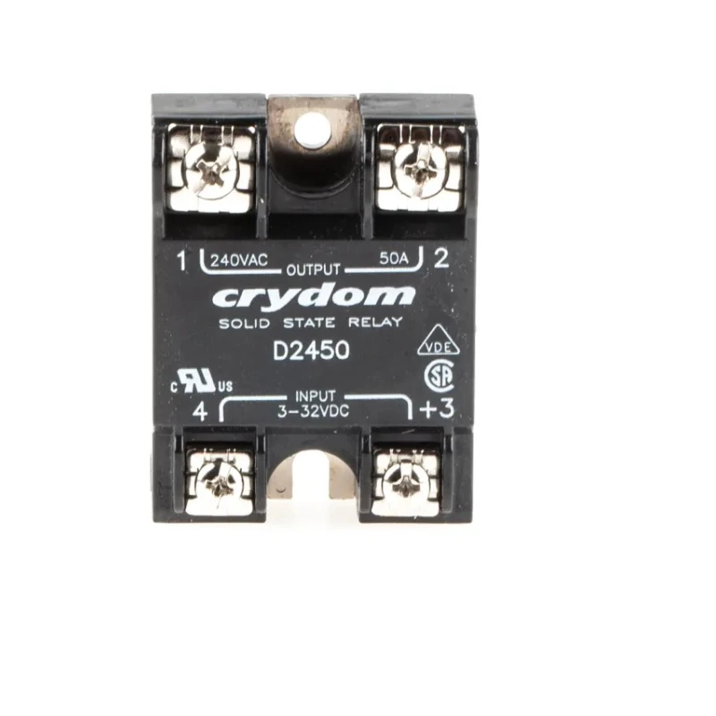 Crydom D2 Series Solid State Relay, 50 A Load, Panel Mount, 280 V AC Load, 32 V DC Control D2450