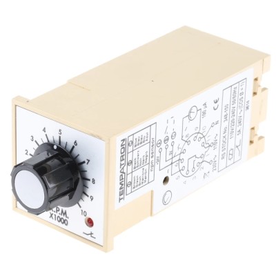 Tempatron Monitoring Relay SPDT DIN Rail 200 to 10,000 rpm, 110V AC, 230V AC, 24V DC FSST-110/230VAC