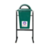 Green Plastic Dustbin With Stand 50Litre