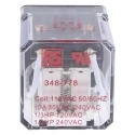 RS PRO Power Relay DPDT Double Pole Double Throw 115V AC Coil 10A Switching Current 2W Coil Power Silver Alloy 348-778