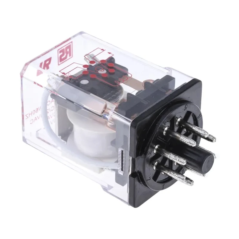 RS PRO Power Relay DPDT Double Pole Double Throw 115V AC Coil 10A Switching Current 2W Coil Power Silver Alloy 348-778