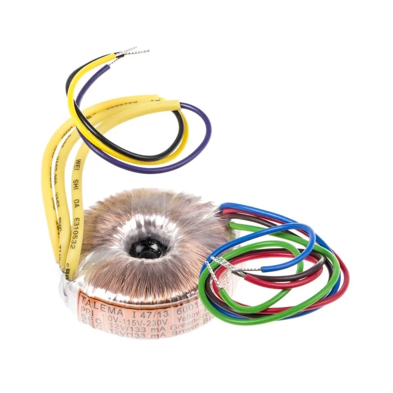 Nuvotem Talema 230 V ac 2 x 12 V ac Toroidal Transformer 2 Output 3.2 VA EN60065 Class II IEC65 EN60742 Class II UL 60012
