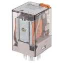 Finder Power Relay with 12V AC Coil Voltage, 10A Switching Current, 3PDT Contact Configuration 60.13.8.012.0040