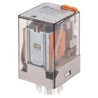 Finder Power Relay with 12V AC Coil Voltage, 10A Switching Current, 3PDT Contact Configuration 60.13.8.012.0040