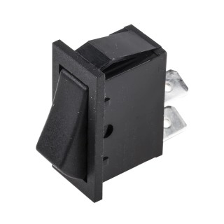 Arcolectric (Bulgin) Ltd SPST On-Off (On)-Off Aluminium Panel Mount Rocker Switch C1501AAAAA