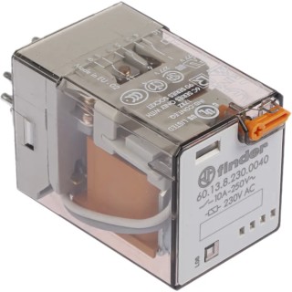 Finder Power Relay 230V AC Coil 10A Switching Current 3PDT 60.13.8.230.0040