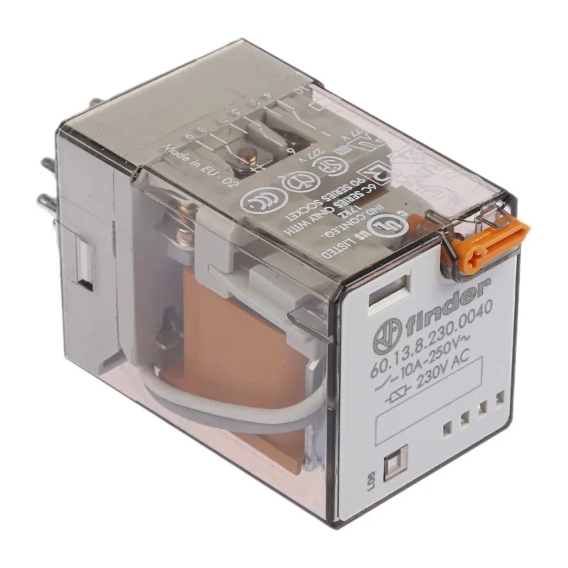 Finder Power Relay 230V AC Coil 10A Switching Current 3PDT 60.13.8.230.0040