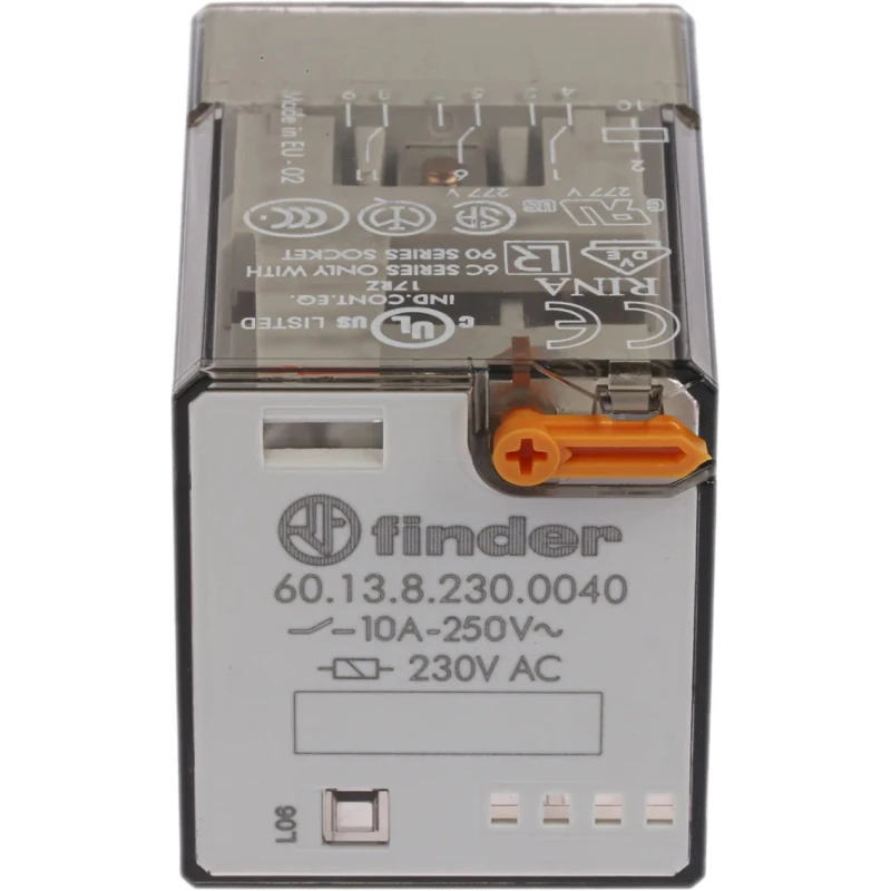 Finder Power Relay 230V AC Coil 10A Switching Current 3PDT 60.13.8.230.0040